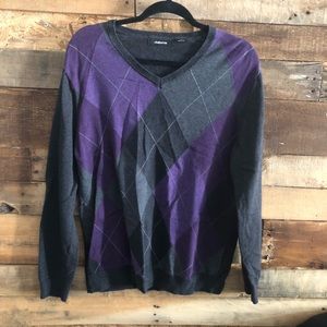 Purple and Gray Sweater